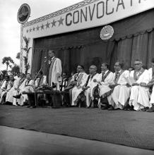 Mr. H. V. R. Iengar declares the eighth convocation open