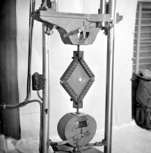 FRP specimens under test at the FRP Centre