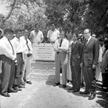 IIT Madras administrators with the Chemistry Block foundation stone