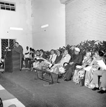 Dr. Nikolaus Klein addresses the audience at Dr. A. L. Mudaliar’s farewell function