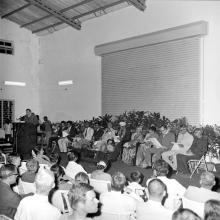 Dr. Nikolaus Klein addresses the audience at Dr. A. L. Mudaliar’s farewell function