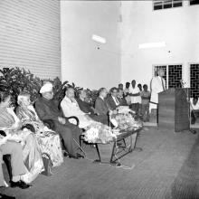 Prof. Nayadumma addresses the audience at Dr. A. L. Mudaliar’s farewell function
