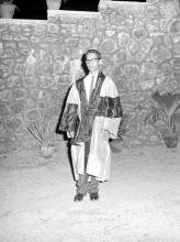 A Ph.D. scholar poses for a photograph, 1967