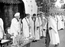 Prof B. Sengupto and Mr. C. Rajagopalachari at the fourth convocation of IIT Madras, 1967
