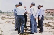 Prof. M. S. Ananth in discussion with others, 2003