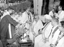 C. Rajagopalachari gives away a degree to a student, 1967