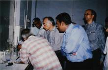 Prof. M. S. Ananth and others during a visit, 2003 
