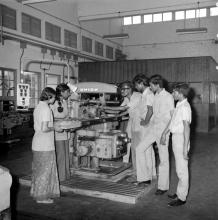 Students at the Central Workshop