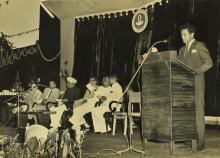 Mr. Lionel Paul addressing the audience at the Seventh Institute Day, 1966