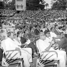 A view of the audience at the fourth convocation, 1967