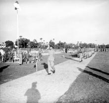 Cadets salute Major General Virendra Singh at the NCC Day celebrations, 1965