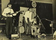 A performance by a band during the Seventh Institute Day, 1966