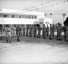 Major General Virendra Singh inspects a guard of honour, 1965