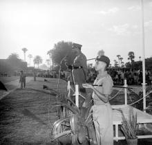 Major General Virendra Singh addressing the audience at the NCC Day celebrations, 1965