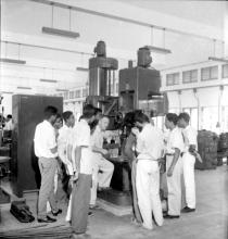 Students at the Central Workshop