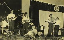 A Western music performance by students at the Seventh Institute Day, 1966