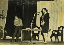 Students stage a play at the Seventh Institute Day celebrations, 1966