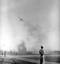 Tank attack demonstration with air support, NCC Day, 1965