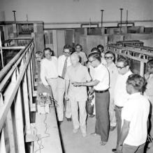Administrators of IITM showing visitors the facilities