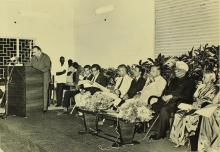Dr. Nikolaus Klein addresses the audience at Dr. A. L. Mudaliar’s farewell function