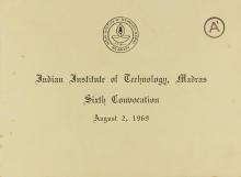 Invitation to the sixth convocation (cover)