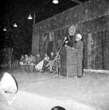 Dr. A. L. Mudaliar addresses the audience at Prof. B. Sengupto’s farewell function, 1967