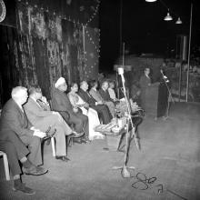 Prof. B. Sengupto addresses the audience during his farewell function, 1967