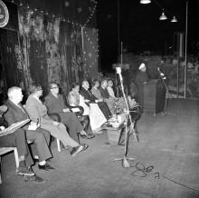 Dr. A. L. Mudaliar addresses the audience at Prof. B. Sengupto’s farewell function, 1967