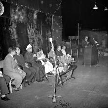Dr. Karl Pfauter addresses the audience during Prof. B. Sengupto’s farewell, 1967