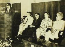 Prof. S. Sampath addresses the audience, 1968