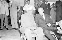 Dr. A. L. Mudaliar and Mr. Walter Scheel