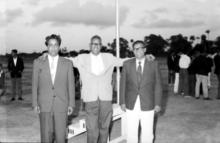 Some of the staff and faculty photographed at the Third Inter-IIT Sports Meet, 1964