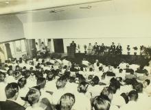 A view of the audience and the speakers at the inaugural function of the ‘Development in Chemical Engineering’ seminar