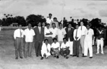 A group photo with the Gymkhana President, Registrar and others, 1964