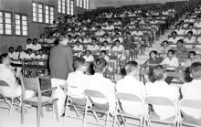 Prof. B. Sengupto addressing students