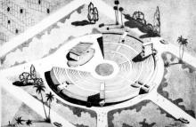 Sketch of the Open Air Theatre (OAT) 