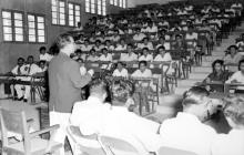Prof. B. Sengupto addressing students