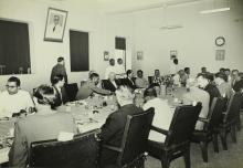 Lunch during the visit of H. E. Theodor Heuss to IIT Madras, 1960