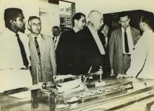 H. E. Theodor Heuss during his visit to IIT Madras, 1960