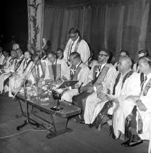 Mr. H. V. R. Iengar signs the Record of Degrees