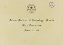 Invitation to the sixth convocation (cover)