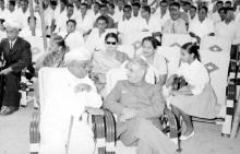 Dr. A. L. Mudaliar and Dr. C. D. Deshmukh at the Central School’s inauguration programme, 1965