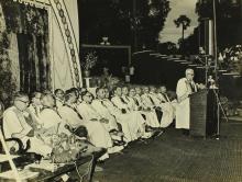 Dr. S. Bhagavantam delivers his address at the sixth convocation
