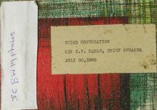 Label on the album of the third convocation