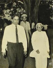 Mr. R. Natarajan and Mr. M. Bhaktavatsalam during the Sixth Institute Day, 1965
