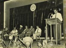 Mr. R. Natarajan delivers his humorous talk on “Mutiny on the Bounty”, 1965