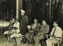 Dr. A. L. Mudaliar addresses the audience during the Sixth Institute Day, 1965