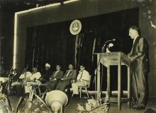 Prof. G. Rouve proposes the vote of thanks during the Sixth Institute Day, 1965