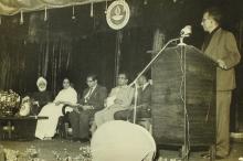 Prof. B. Sengupto giving the Director's report during the Eight Institute Day, 1967