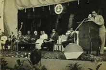 Prof. P. C. Varghese addresses the audience, 1967